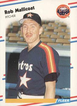 #452 Rob Mallicoat - Houston Astros - 1988 Fleer Baseball