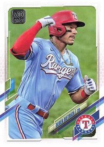 #452 Derek Dietrich - Texas Rangers - 2021 Topps Baseball