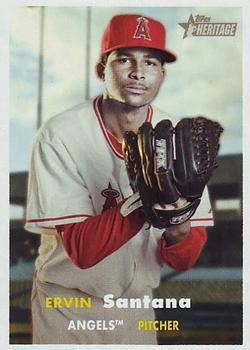 #452 Ervin Santana - Los Angeles Angels - 2006 Topps Heritage Baseball