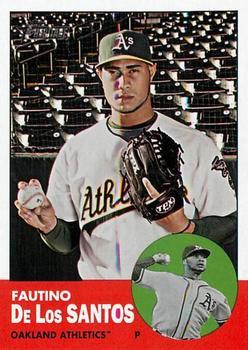#452 Fautino De Los Santos - Oakland Athletics - 2012 Topps Heritage Baseball
