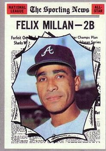 #452 Felix Millan - Atlanta Braves - 1970 Topps Baseball