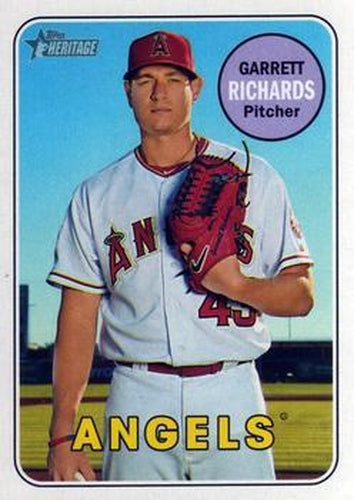 #452 Garrett Richards - Los Angeles Angels - 2018 Topps Heritage Baseball