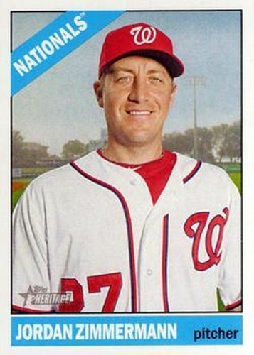 #452 Jordan Zimmermann - Washington Nationals - 2015 Topps Heritage Baseball