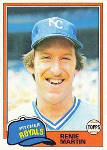 #452 Renie Martin - Kansas City Royals - 1981 Topps Baseball
