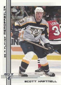 #452 Scott Hartnell - Nashville Predators - 2000-01 Be a Player Memorabilia Hockey