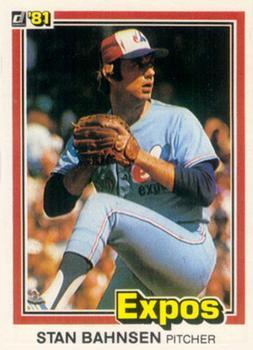 #452 Stan Bahnsen - Montreal Expos - 1981 Donruss Baseball