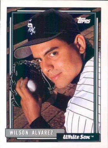 #452 Wilson Alvarez - Chicago White Sox - 1992 Topps Baseball