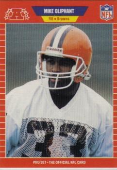 #452 Mike Oliphant - Cleveland Browns - 1989 Pro Set Football