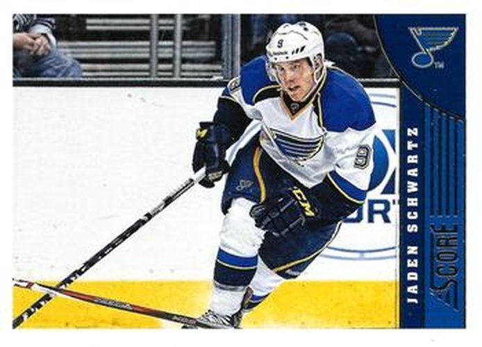 #452 Jaden Schwartz - St. Louis Blues - 2013-14 Score Hockey