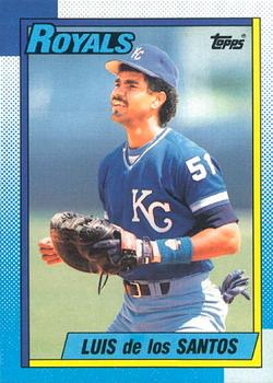 #452 Luis De Los Santos - Kansas City Royals - 1990 O-Pee-Chee Baseball