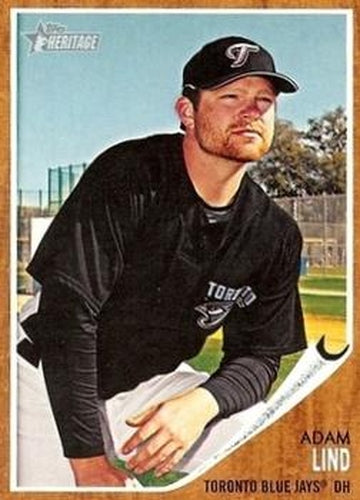 #452 Adam Lind - Toronto Blue Jays - 2011 Topps Heritage Baseball