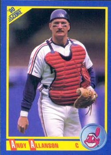 #452 Andy Allanson - Cleveland Indians - 1990 Score Baseball