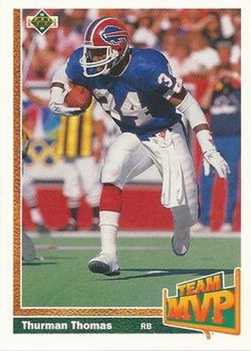 #452 Thurman Thomas - Buffalo Bills - 1991 Upper Deck Football