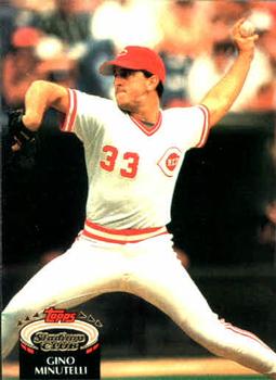 #452 Gino Minutelli - Cincinnati Reds - 1992 Stadium Club Baseball