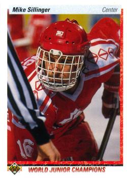 #452 Mike Sillinger - Canada - 1990-91 Upper Deck Hockey
