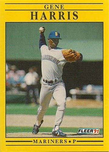 #452 Gene Harris - Seattle Mariners - 1991 Fleer Baseball
