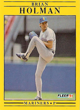 #453 Brian Holman - Seattle Mariners - 1991 Fleer Baseball