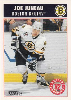 #453 Joe Juneau - Boston Bruins - 1992-93 Score USA Hockey