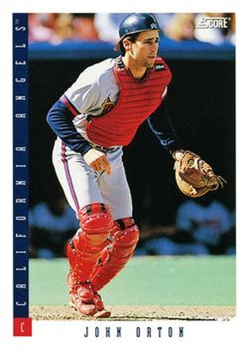 #453 John Orton - California Angels - 1993 Score Baseball