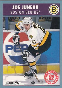 #453 Joe Juneau - Boston Bruins - 1992-93 Score Canadian Hockey