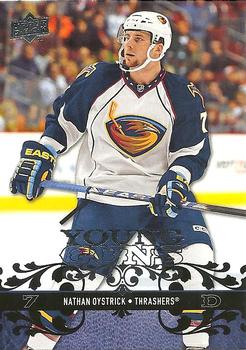 #453 Nathan Oystrick - Atlanta Thrashers - 2008-09 Upper Deck Hockey