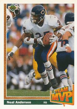 #453 Neal Anderson - Chicago Bears - 1991 Upper Deck Football