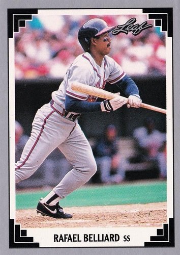 #453 Rafael Belliard - Atlanta Braves - 1991 Leaf Baseball
