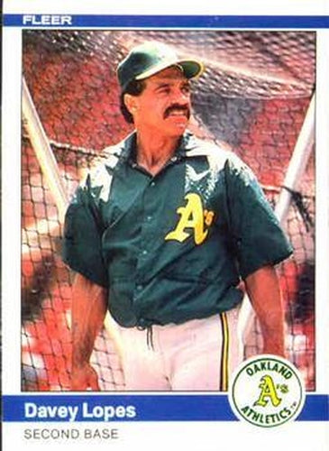 #453 Davey Lopes - Oakland Athletics - 1984 Fleer Baseball