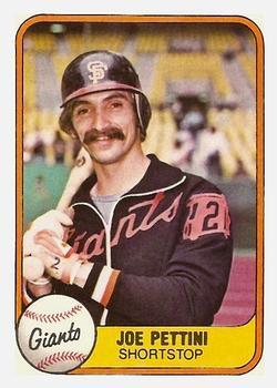 #453 Joe Pettini - San Francisco Giants - 1981 Fleer Baseball