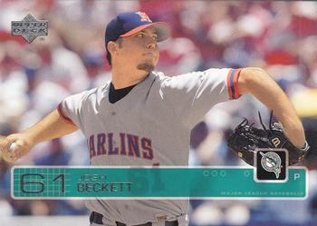#453 Josh Beckett - Florida Marlins - 2003 Upper Deck Baseball