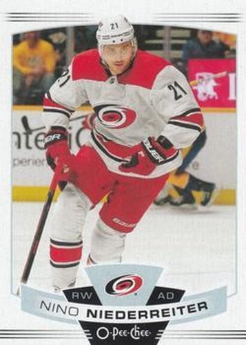 #453 Nino Niederreiter - Carolina Hurricanes - 2019-20 O-Pee-Chee Hockey