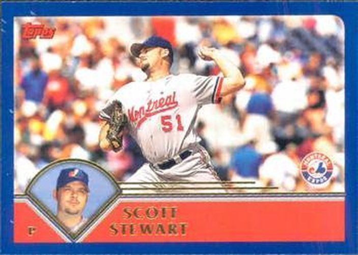 #453 Scott Stewart - Montreal Expos - 2003 Topps Baseball