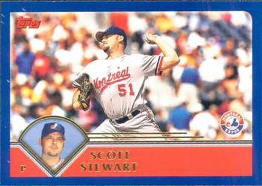 #453 Scott Stewart - Montreal Expos - 2003 Topps Baseball