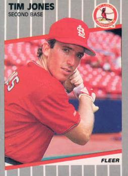 #453 Tim Jones - St. Louis Cardinals - 1989 Fleer Baseball