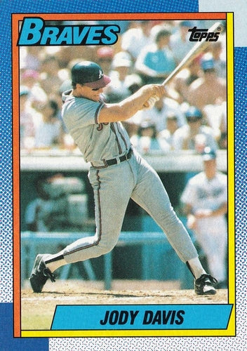 #453 Jody Davis - Atlanta Braves - 1990 Topps Baseball