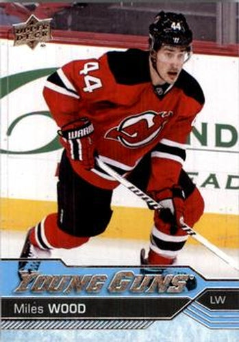 #453 Miles Wood - New Jersey Devils - 2016-17 Upper Deck Hockey