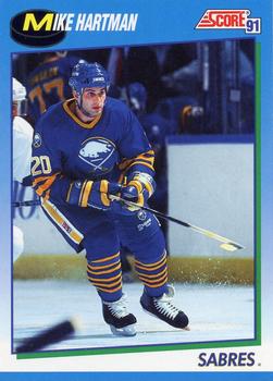 #454 Mike Hartman - Buffalo Sabres - 1991-92 Score Canadian Hockey