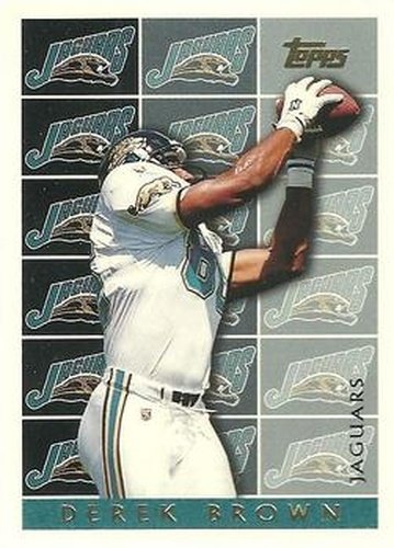 #454 Derek Brown - Jacksonville Jaguars - 1995 Topps Football