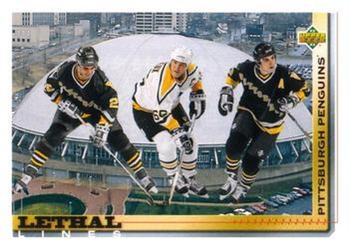 #454 Mario Lemieux / Kevin Stevens / Rick Tocchet - Pittsburgh Penguins - 1992-93 Upper Deck Hockey