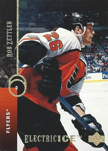 #454 Rob Zettler - Philadelphia Flyers - 1994-95 Upper Deck Hockey - Electric Ice