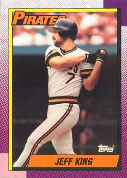 #454 Jeff King - Pittsburgh Pirates - 1990 O-Pee-Chee Baseball