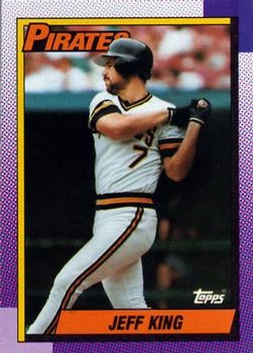 #454 Jeff King - Pittsburgh Pirates - 1990 Topps Baseball