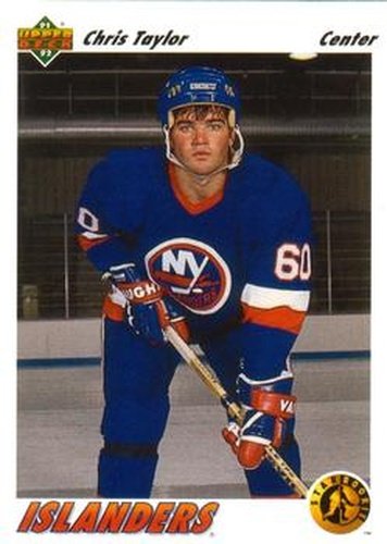 #454 Chris Taylor - New York Islanders - 1991-92 Upper Deck Hockey