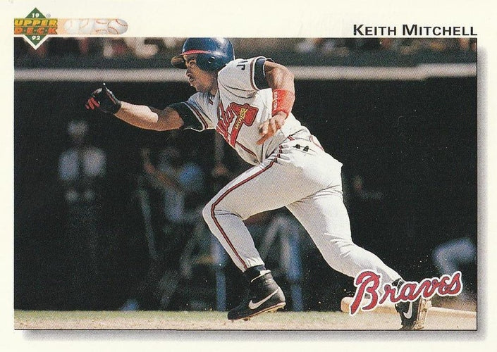 #454 Keith Mitchell - Atlanta Braves - 1992 Upper Deck Baseball
