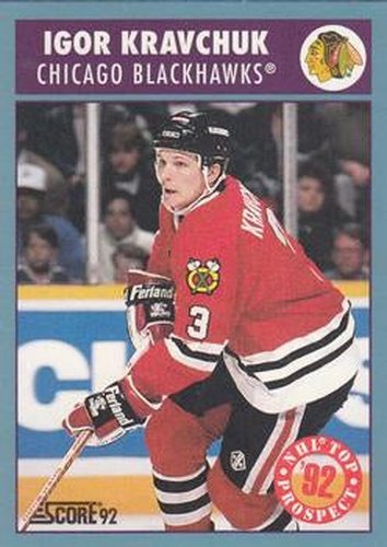 #454 Igor Kravchuk - Chicago Blackhawks - 1992-93 Score Canadian Hockey