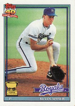 #454 Kevin Appier - Kansas City Royals - 1991 Topps Baseball
