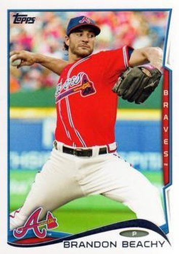 #454 Brandon Beachy - Atlanta Braves - 2014 Topps Baseball