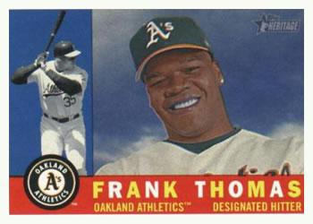 #454 Frank Thomas - Oakland Athletics - 2009 Topps Heritage Baseball