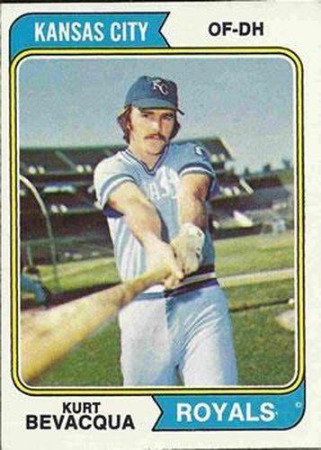 #454 Kurt Bevacqua - Kansas City Royals - 1974 Topps Baseball