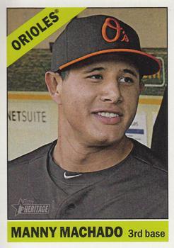 #454 Manny Machado - Baltimore Orioles - 2015 Topps Heritage Baseball